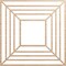 Ekena Millwork Raven Wood Fretwork Pierced Ceiling Medallion, Alder, 34"OD x 12 1/2"ID x 3/8"T CMWP34X34X0375RAAL - alternate 1